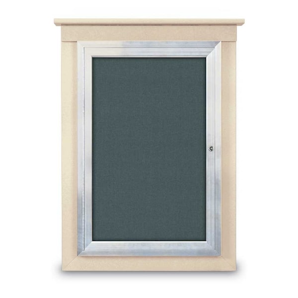 Single Door Enclosed Letterboard, 60"x42